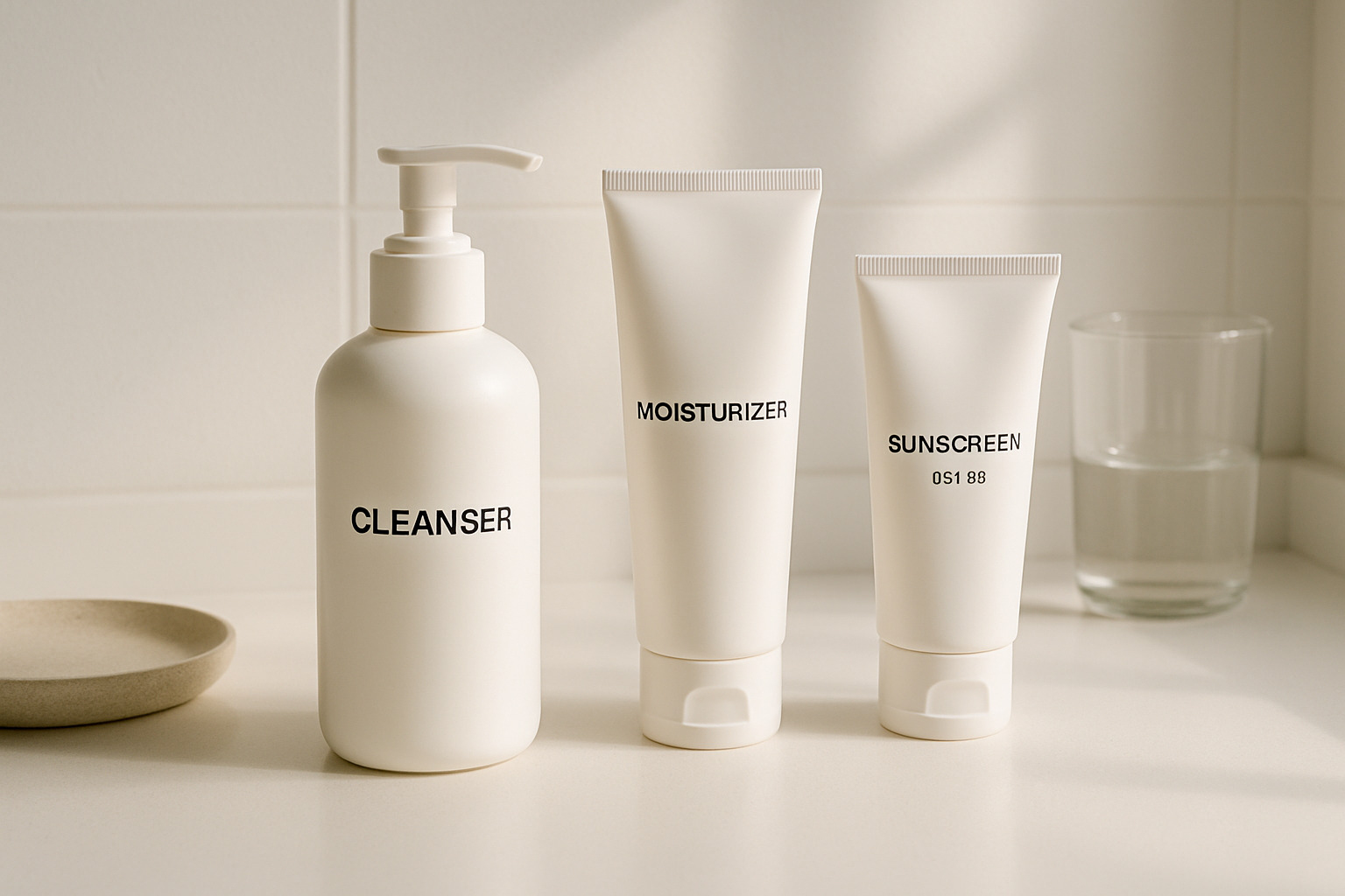Minimalist skincare routine