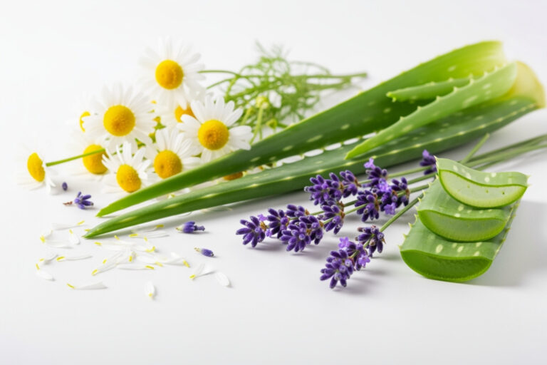 Healing herbs for skin