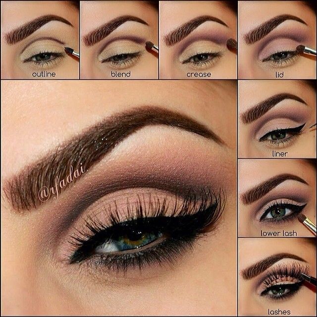 Step-by-step makeup tutorial for hooded eyes